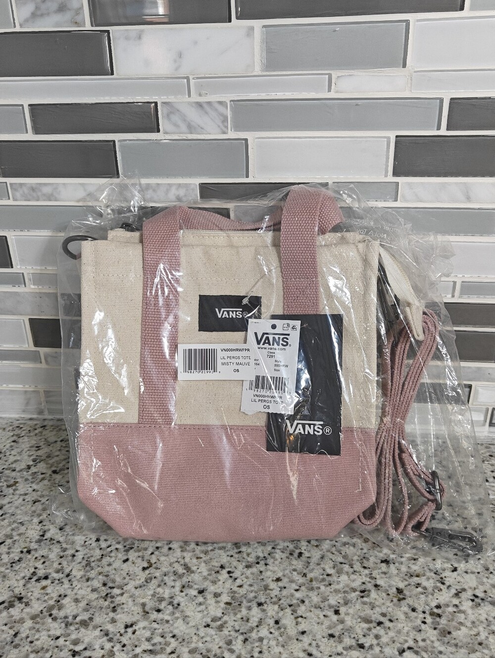 Vans Lil Pergs Tote Bag (Misty Mauve Pink)